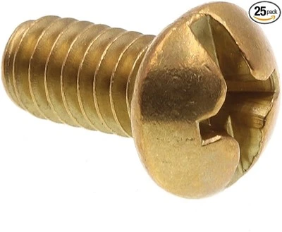 Brass machine screws