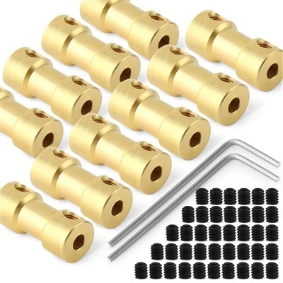 Brass Shaft Coupling Joint Connector Nut