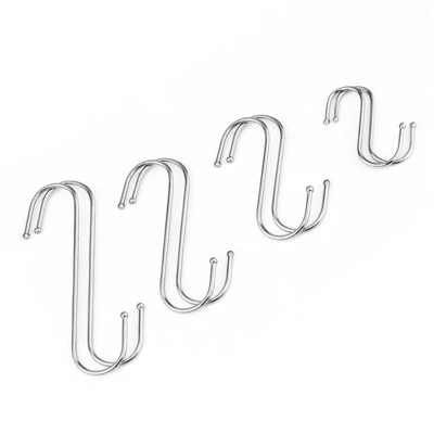 Heavy-Duty Double S-Hook Set For Hanging Tools And Equipment