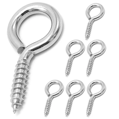 Heavy-Duty Forged Eye Hook Screws