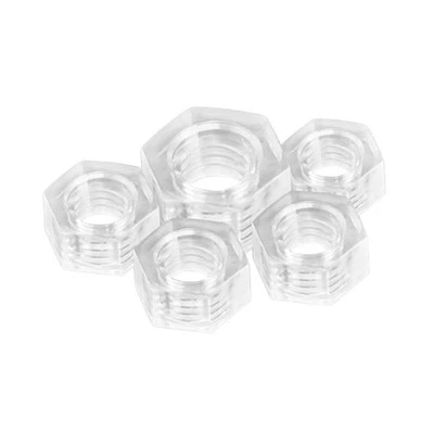 Acrylic transparent hexagonal nut