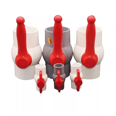 PVC Long Handle Octagonal Ball Valve Plastic Drain Valve